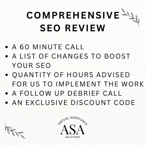 FULLY COMPREHENSIVE SEO AUDIT FOR ONLINE BUSINESSES
