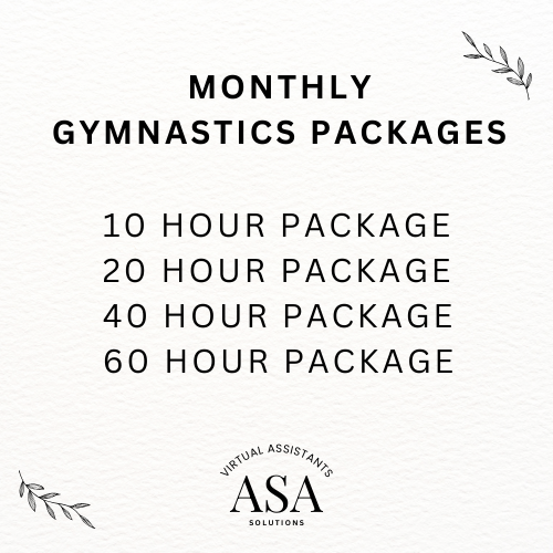 ADMIN AND SEO PACKAGES FOR GYMNASTICS CLUBS BY ASA SOLUTIONS